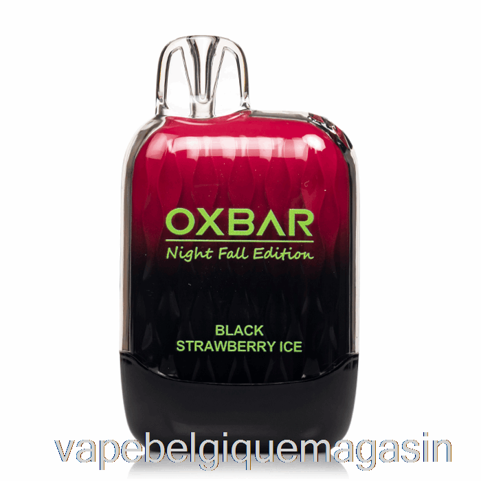 Vape Belgique Oxbar G8000 Glace à La Fraise Noire Jetable